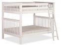 4ft small double Malvern white wood bunk bed frame 3